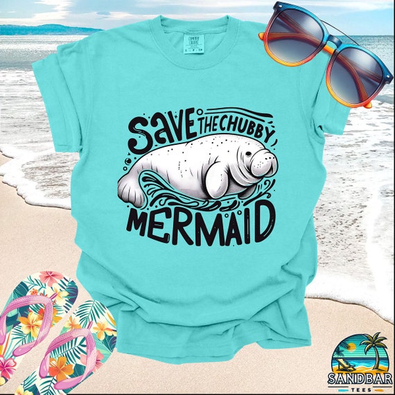 Save The Chubby Mermaids T Shirt Retro Vintage Sea Cow Save The Chubby Mermaids T Shirt Retro Vintage Sea Cow