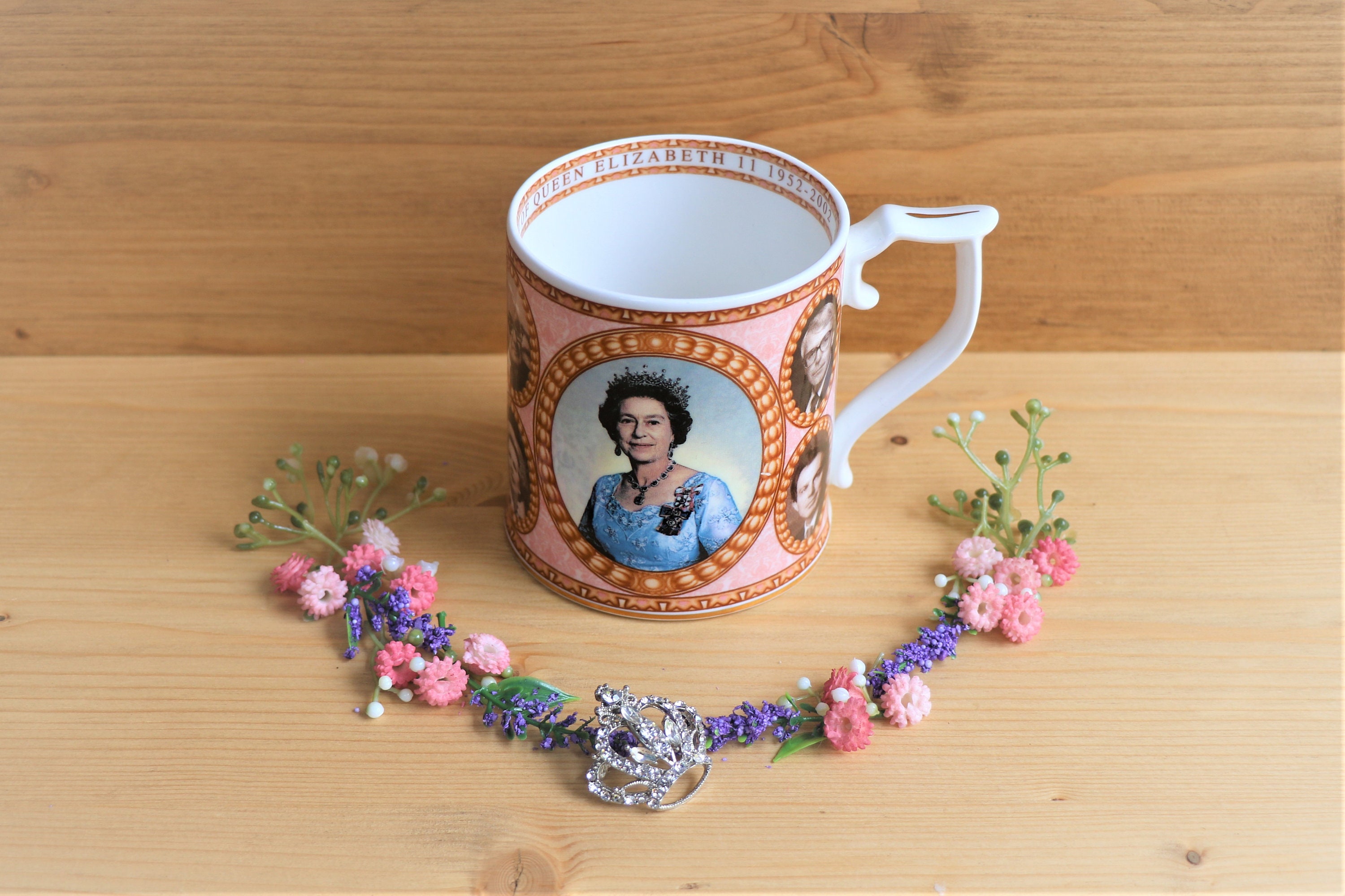 Regina Elisabetta II Giubileo di Diamante 1952-2012 Tazza Porcellana Cinese 