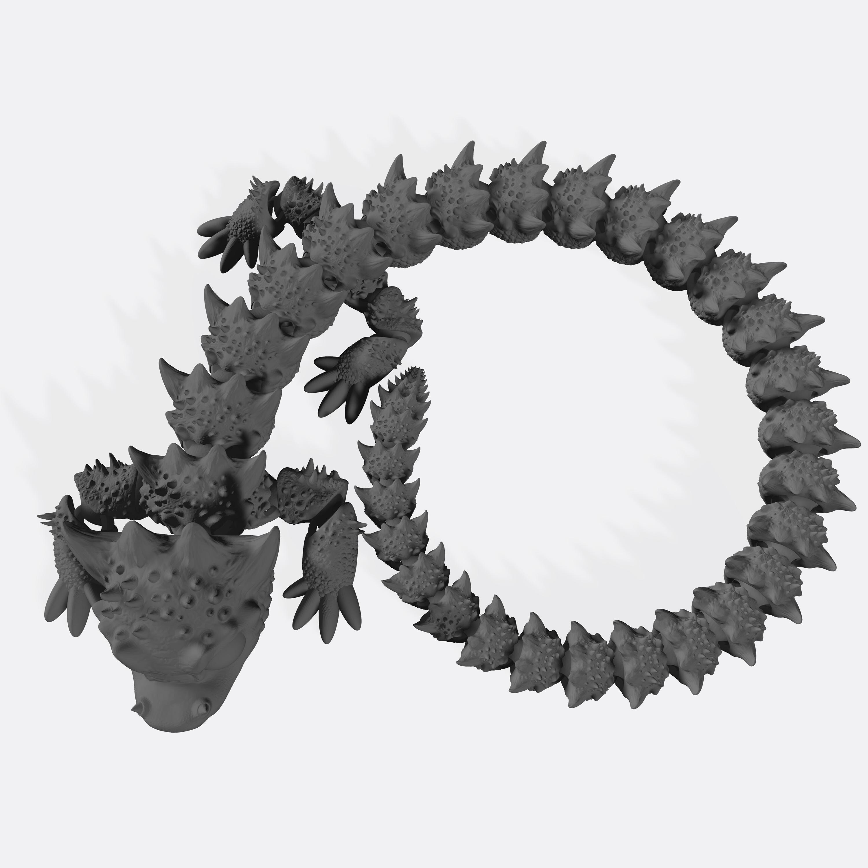Articulated Cute Dragon Stl File for 3D STL Print Files Articulating ...