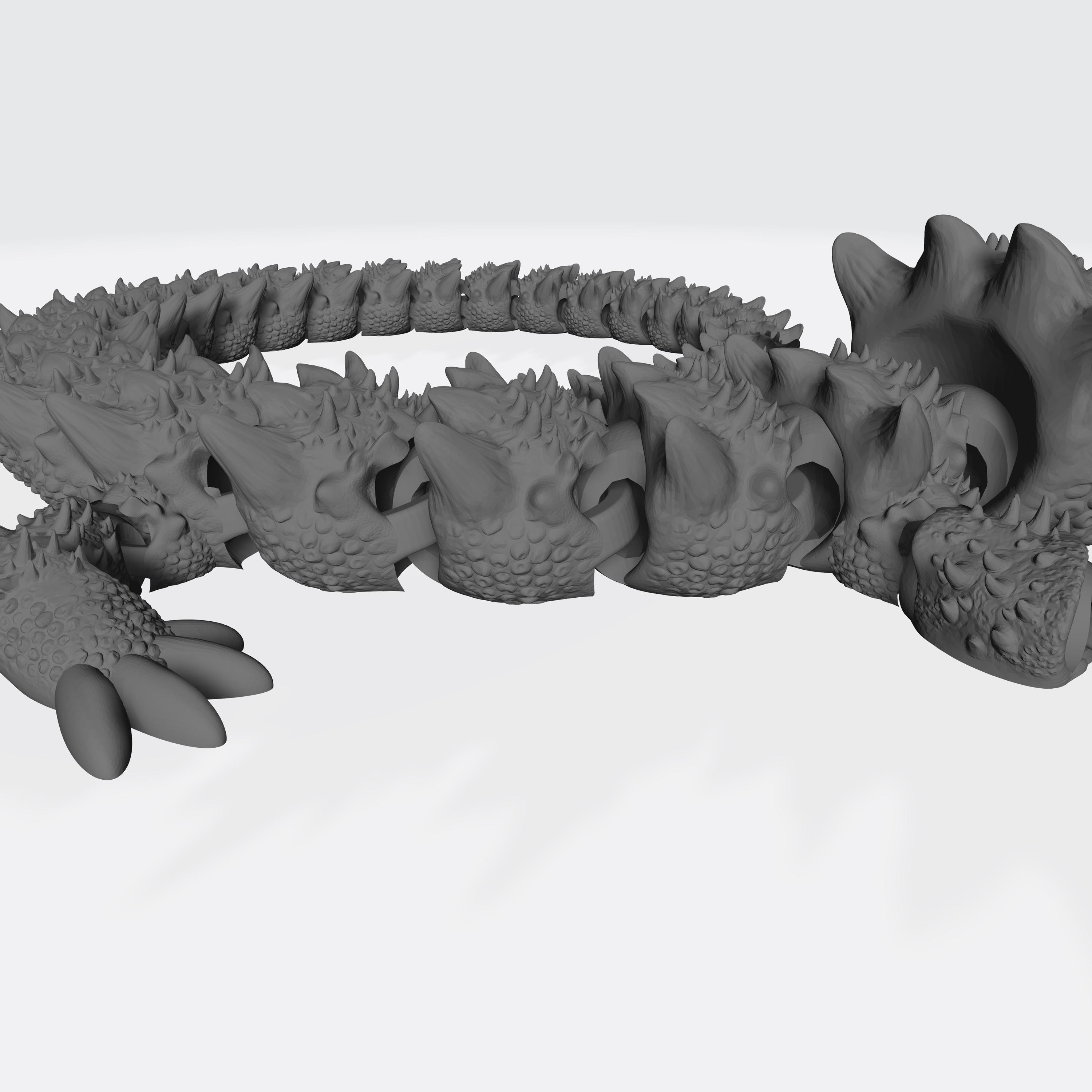 Articulated Cute Dragon Stl File for 3D STL Print Files Articulating ...