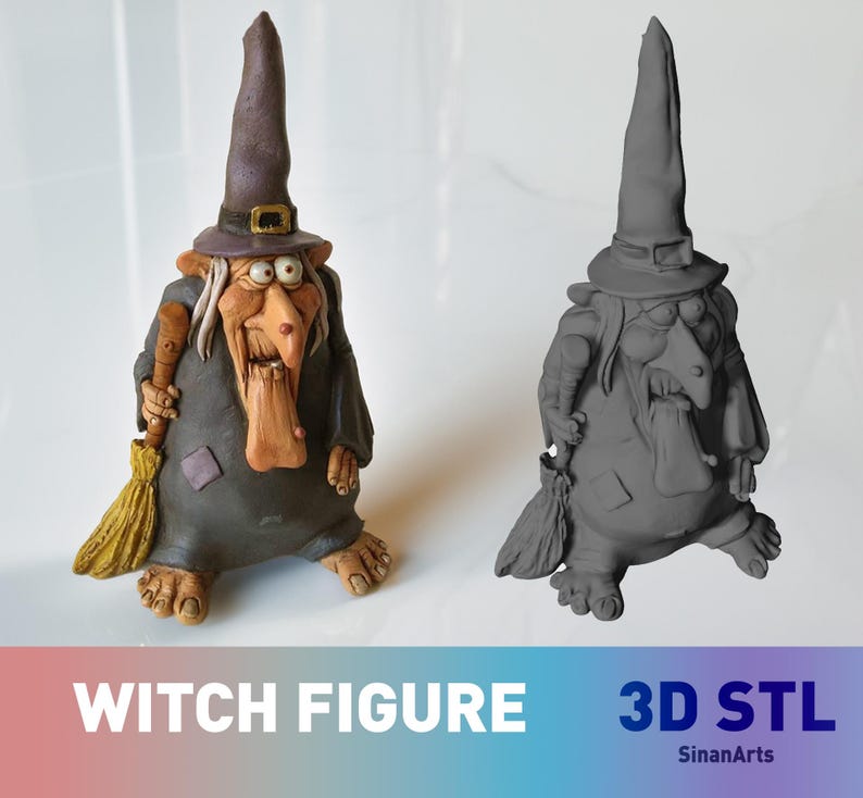 3D Printable Witch Statue STL File -christmas Decor - Etsy Canada