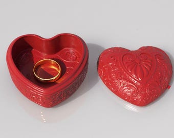 3D Printed Heart Box STL File, Valentine's Day Gift (Digital Download