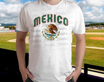 PNG File Download / t-shirt / sublimation / dtf / heat vinyl / camisa de pelota de Mexico / Equipo Pelota Clasico de Mexico