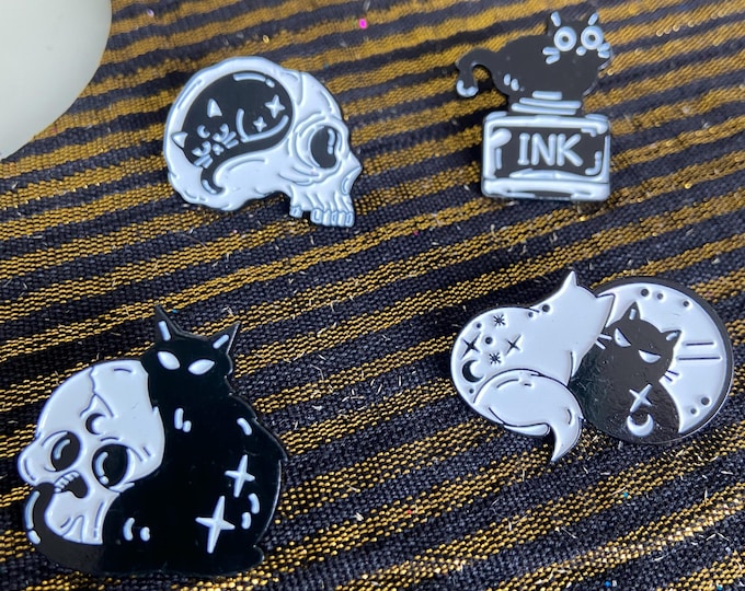 BLACK CAT 4 pc Pin SET Great Buy