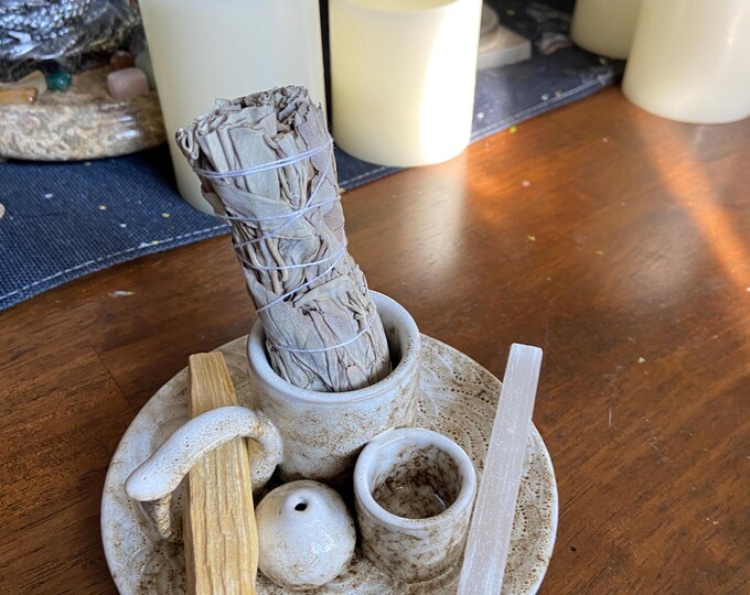 SMUDGE, Palo & Incense CLEANSING STATION Set