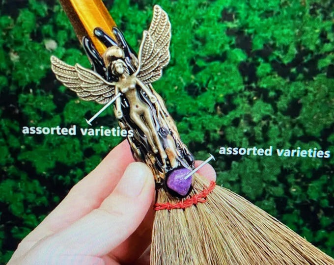SUPREME:  Healing Tiger Eye Crystal WITCHES BROOM