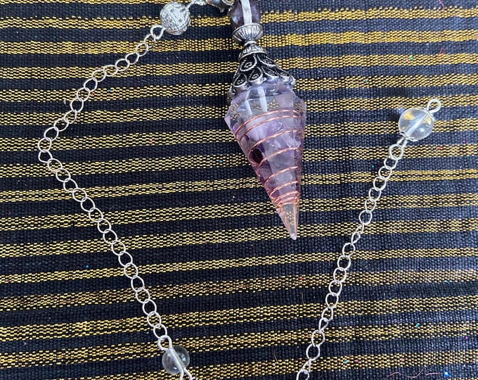 NEW:  Mystical Crystal Amethyst Pendulums