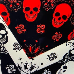 BANDANAS SKULL PRINTS Sets or Individual.  3 Different Styles