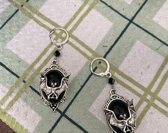 GOTHIC BAT Drop EARRINGS