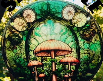 Magic MUSHROOM SUN CATCHERS