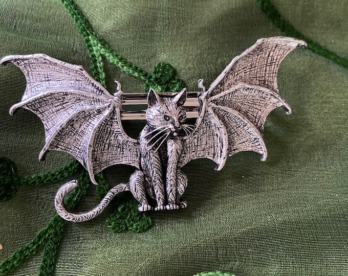 Winged Cat Hair Barrette/Clip