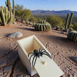 IT'S SO FUNNY!  Jumping Spider Box. No batteries needed.
