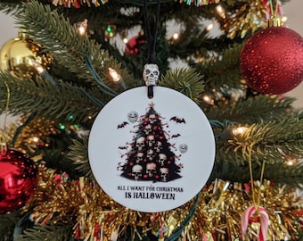 SKULL CHRISTMAS Tree ORNAMENTS