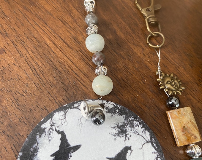 WITCHES HANGING Crystal Mini 2D PLAQUES, HandMade