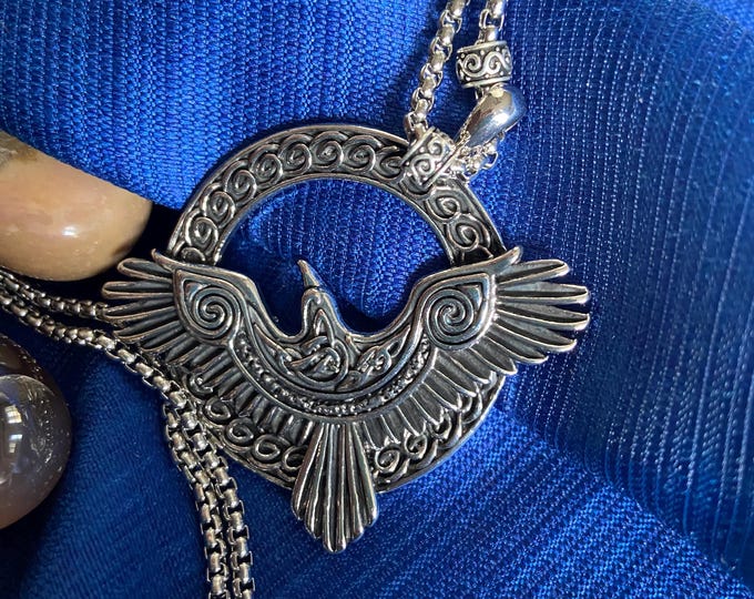 NORDIC RAVEN in Flight PENDANT