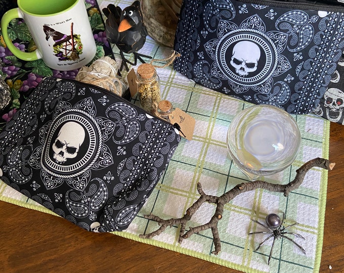 Victorian Skull Clutch or Pouch