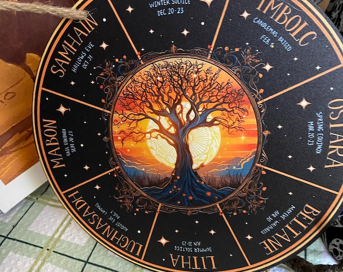 MYSTICAL Wooden PLAQUES  Wicca, Witches, Celtic, Viking 5 Styles