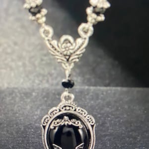 Victorian Bat Pendant Necklace
