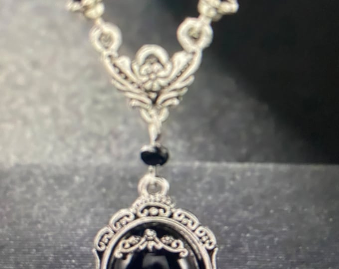 Victorian Bat Pendant Necklace