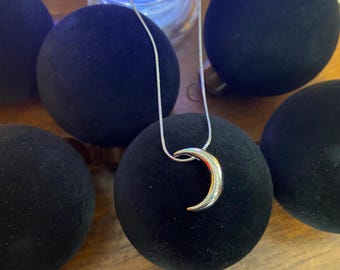 Elegant CRESCENT MOON PENDANT