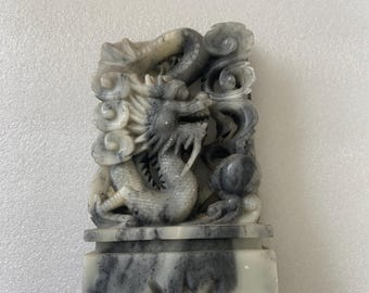 JADE CHINESE DRAGON Sculpture