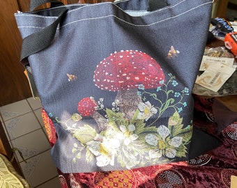 Magic MUSHROOM TOTE or Shoulder Bag
