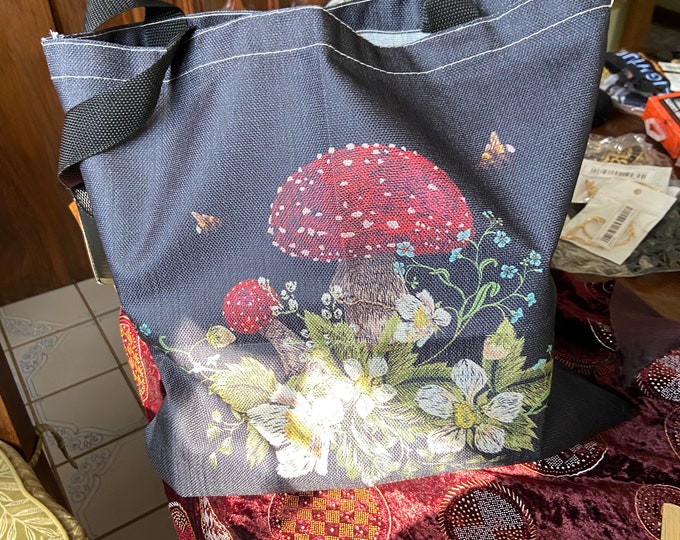 Magic Mushroom Tote or Shoulder Bag