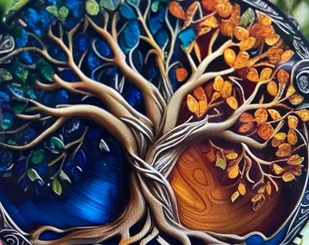 NORDIC RUNE:  Tree of Life 4 Piece Set