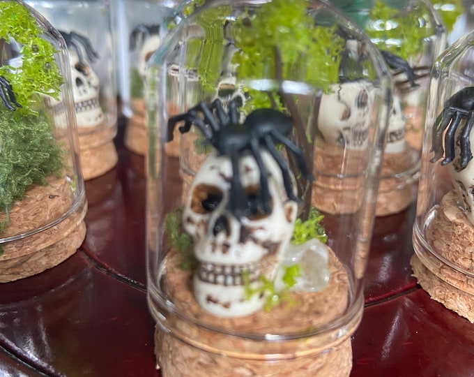 Miniature SPOOKY SKULL in a Globe