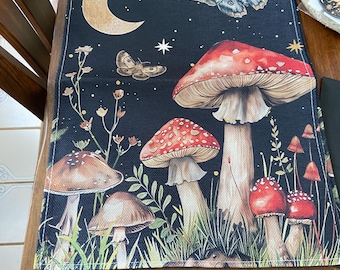 SPECIAL;  Forest Mushroom Table Runner