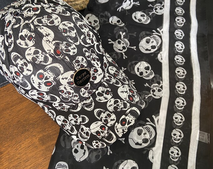 Gothic SKULL Print SCARVES