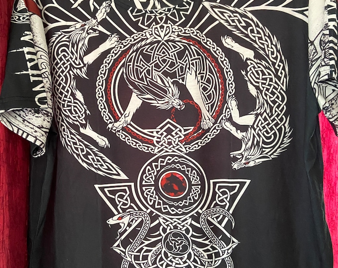 FATHER'S DAY SALE:  Nordic  Wolf With Runes T Shirts