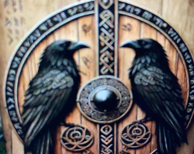 MYSTICAL Double CROW PLAQUES
