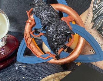 FANTASTIC NORSE CROWS  Original 3D Plaque