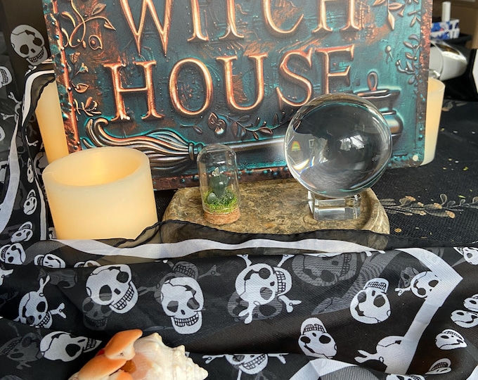 NEW  Gothic WITCH'S Metal PLAQUE