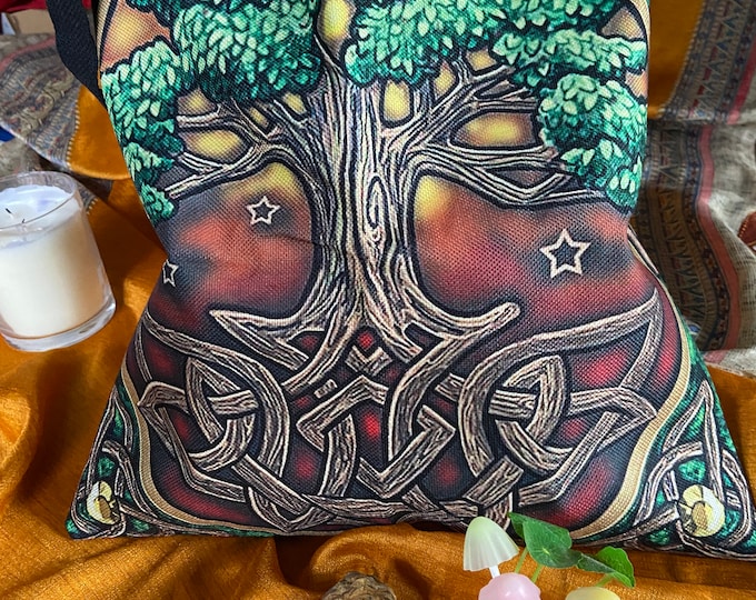 Colorful Tree of Life LARGE TOTE/BAG