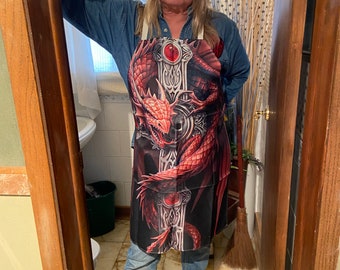 FATHER'S  DAY SPECIAL:  Dragon Fire Apron