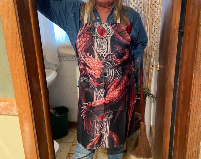FATHER'S  DAY SPECIAL:  Dragon Fire Apron