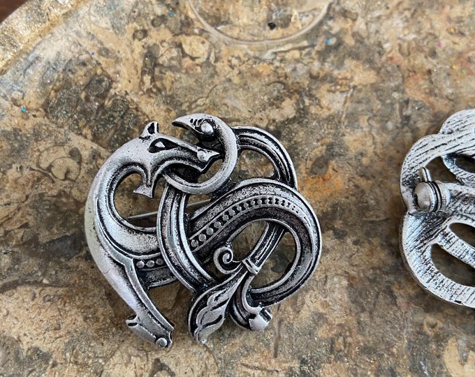 NORSE DRAGON AMULET:  Celtic/Viking  Norse Rune Amulet