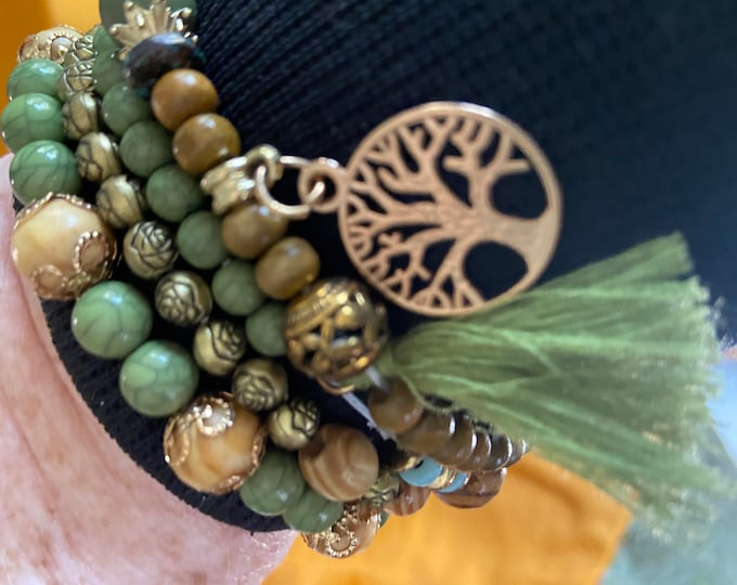 Tree of Life Multi Strand Bracelet