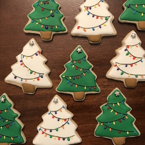 Christmas Tree Sugar Cookies