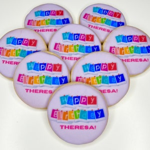 Happy Birthday Cookies - Personalized