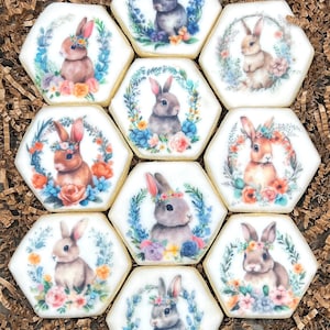 Easter Cookies - Adorable Bunny Cookies - Freshly Baked Sugar Cookies