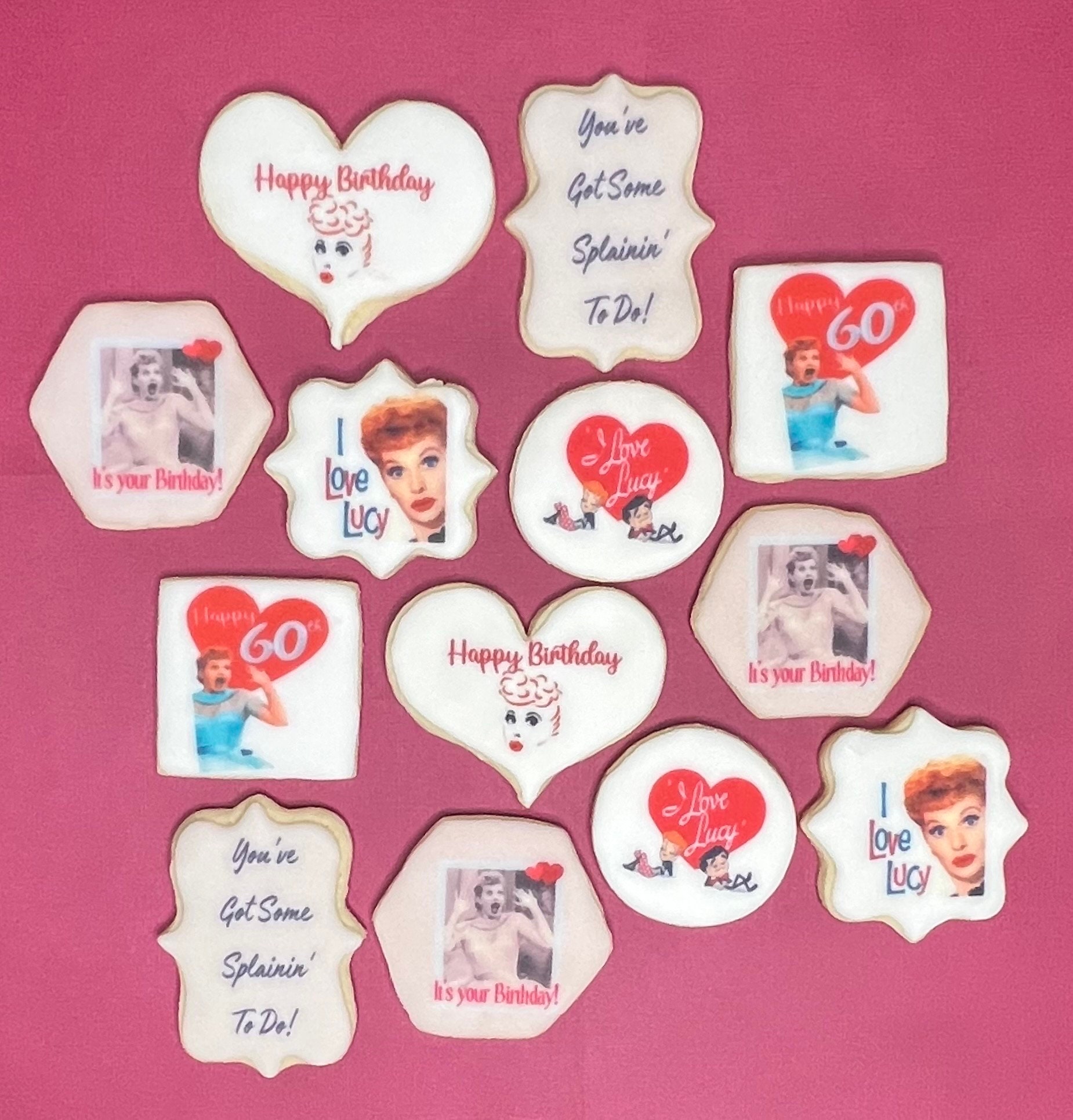 I Love Lucy Birthday Sugar Cookies - Etsy