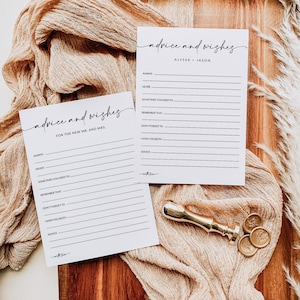 Hochzeit Ratschläge und Wünsche Vorlage | Brautparty Bachelorette Spiele | Boho Hochzeit Vorlage | Hinweise für die Braut | Bearbeitbare Vorlage |A1