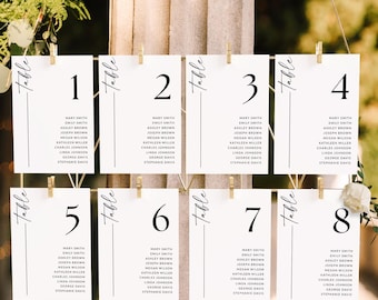 Wedding Seating Chart Signs, Wedding Seating Card, Find Your Seat Sign, Wedding Seating Assignments, Your Seat Awaits, Editable Template, S2