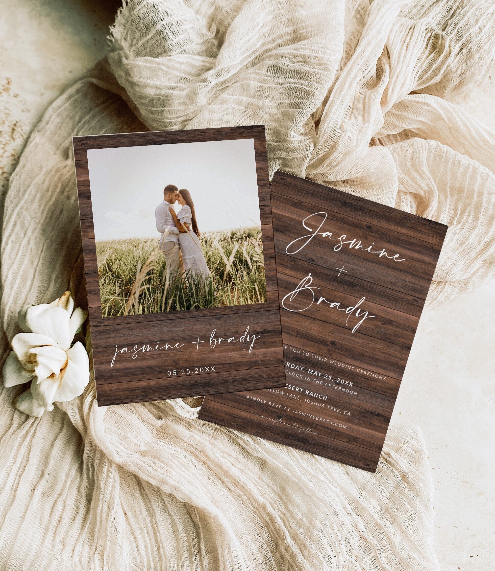 rustic-western-wedding-invitation-template-country-wedding-invitation-with-picture-barn-wood-wedding-wedding-template-c1-etsy