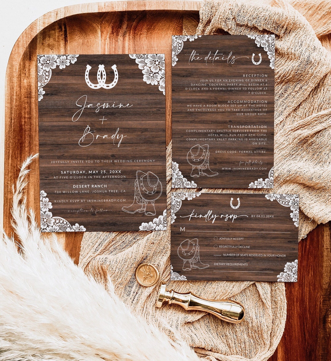 Conjunto de invitación de boda rústica / Suite de invitación de boda  Country Barn con tarjetas de inserción / Tarjeta de detalles de la granja /  ..., image size:1080x1177