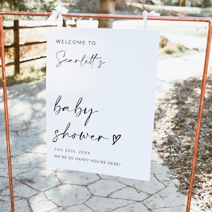 Baby Shower Welcome Sign | Baby Shower Sign | Baby Shower Poster | Baby Shower Board | Baby Shower Decoration | Editable Template | A1