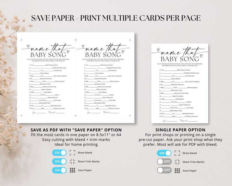 Name That Baby Song Game, Baby Shower Game Printable, Baby Shower Song ...